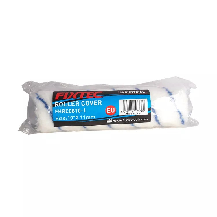 Packaged roller cover with Fixtec branding on a white background
