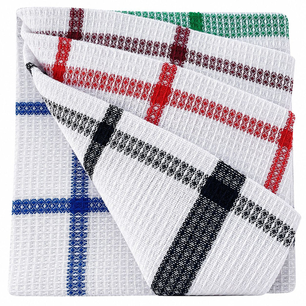 Set of three plaid-patterned socks with different color combinations on a white background.