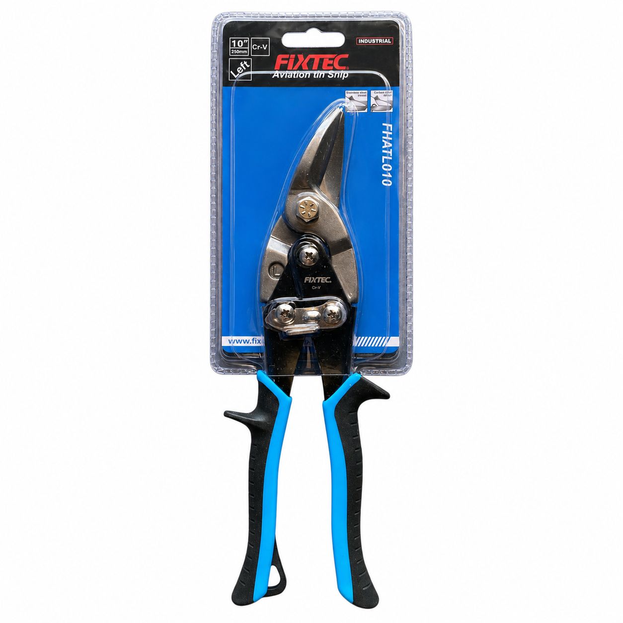 Fixtec 10" 250mm Industrial Aviation Tin Snip Left