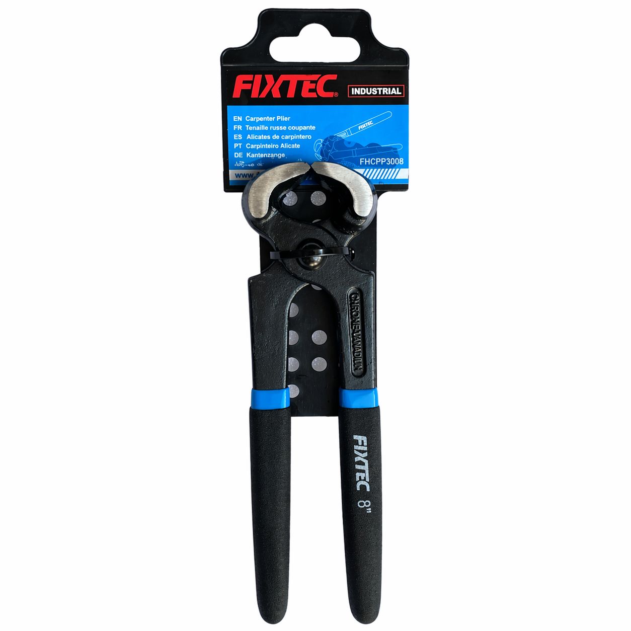 Fixtec industrial cable crimping tool with packaging on a white background