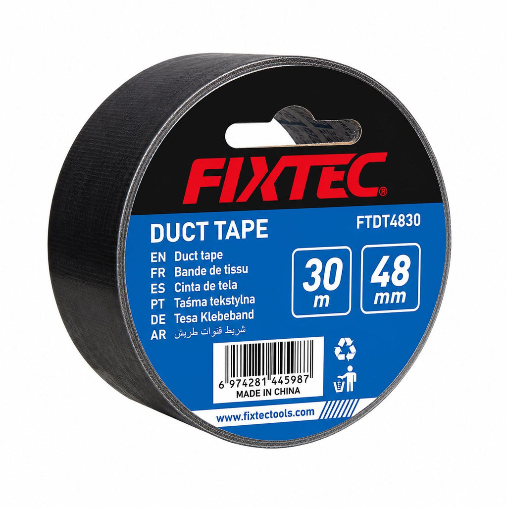 Fixtec 30m x 48mm Grey Cloth Duct Tape