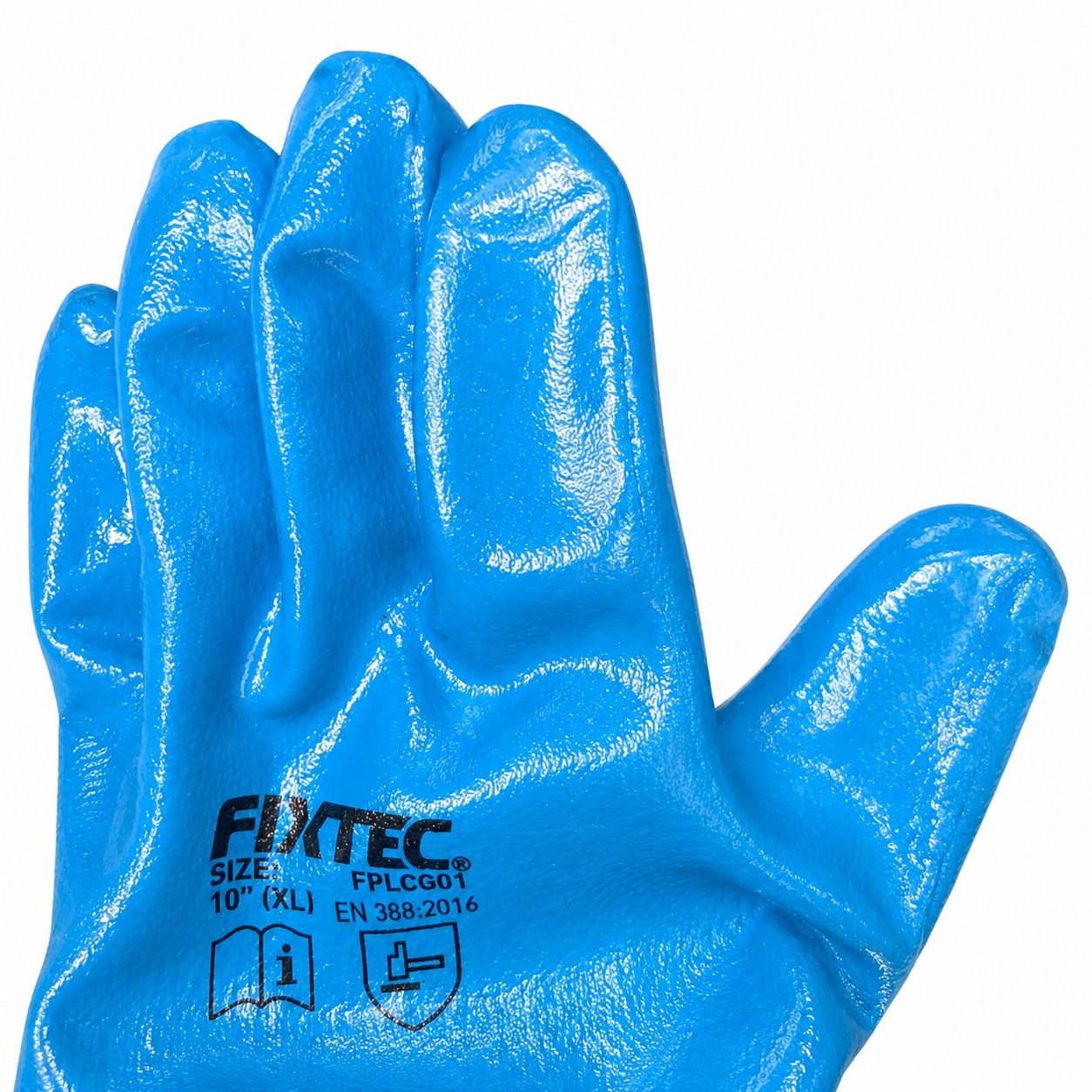 Fixtec Industrial Nitrile Latex Coated Gloves