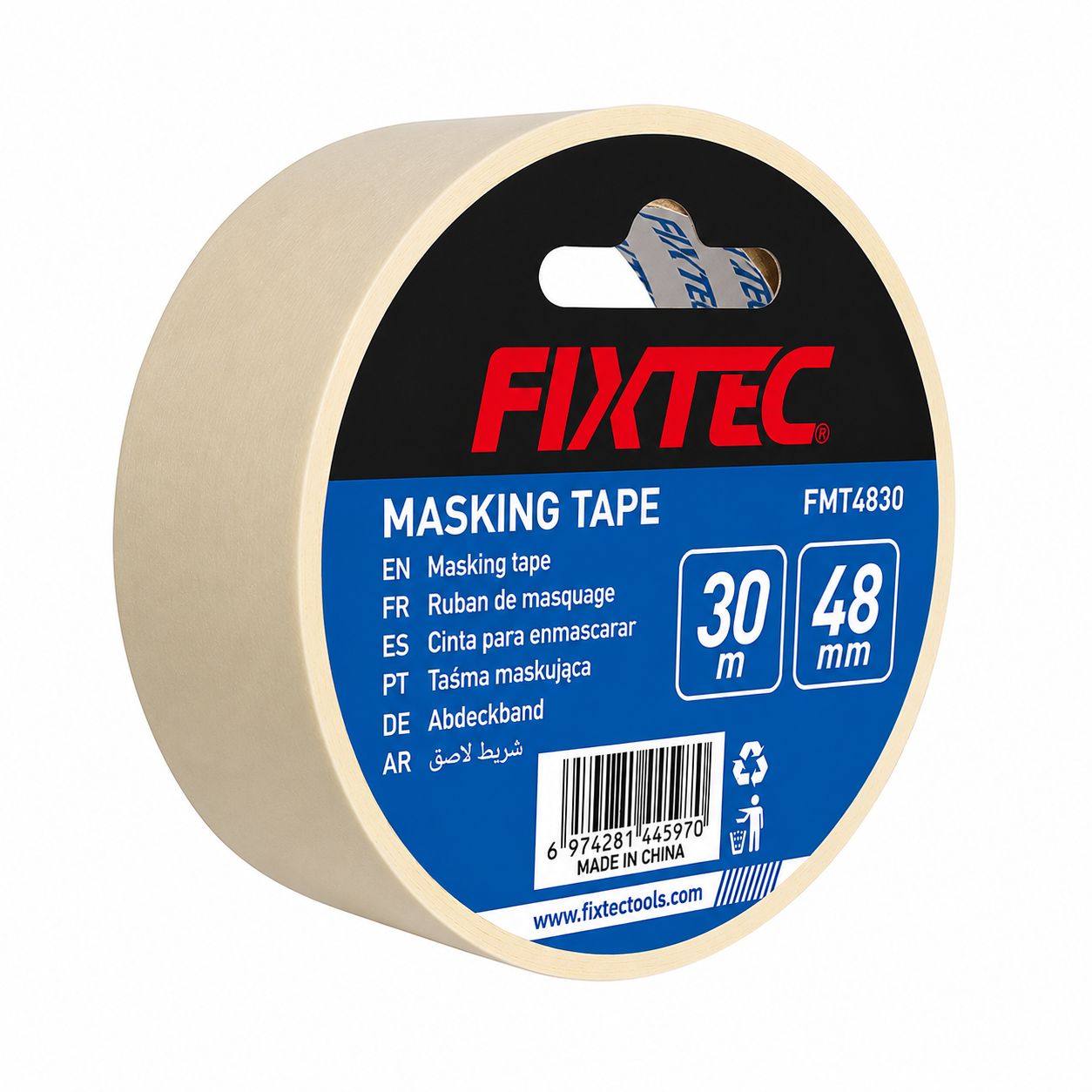 Fixtec 30m x 48mm Masking Tape