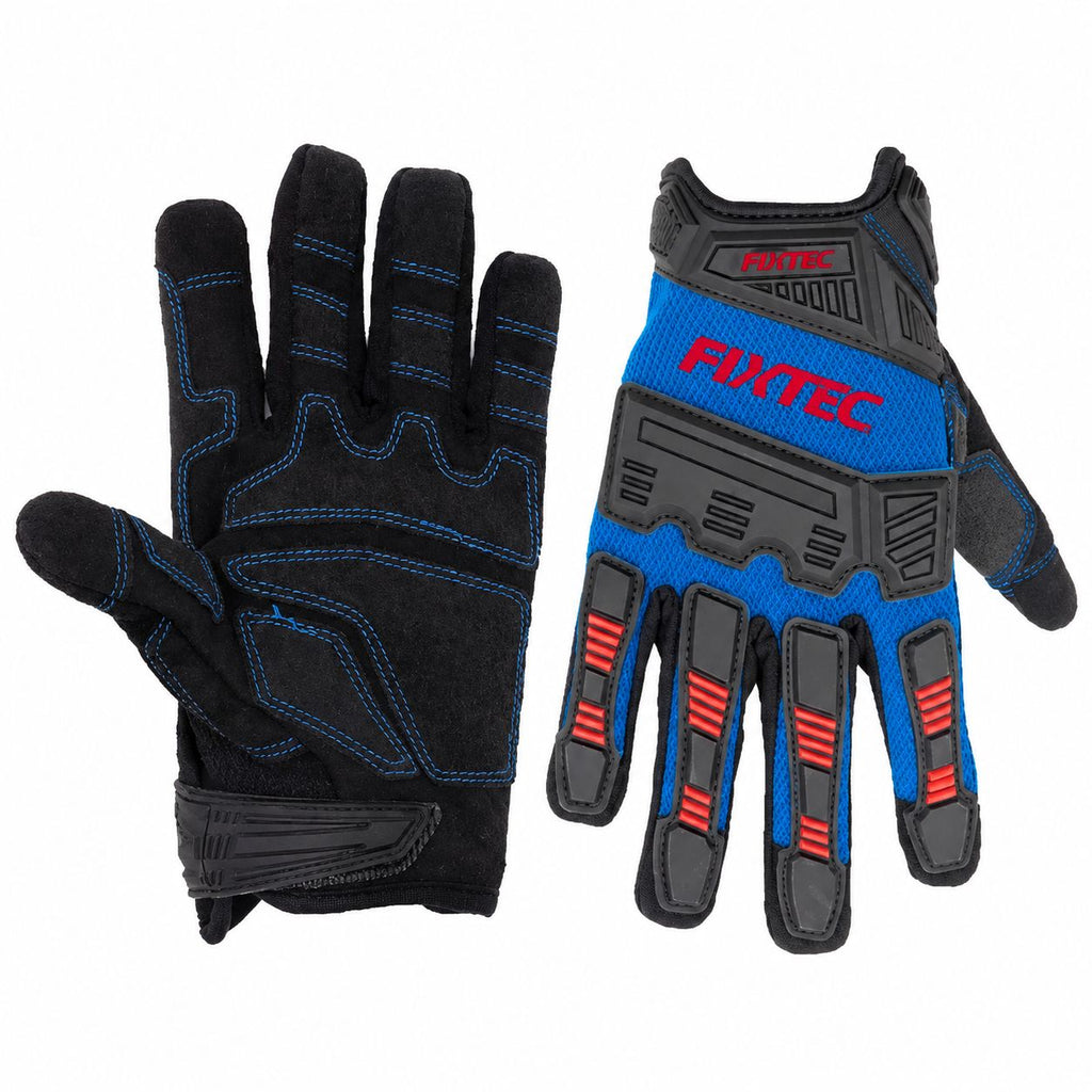 Fixtec Industrial Mechanic Gloves Reinforced Finger Tips