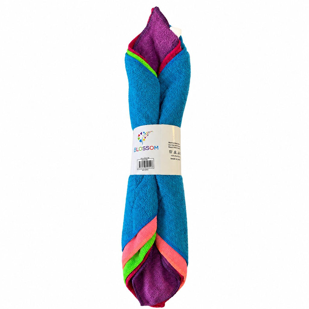 Pack of colorful socks with a brand label on a white background