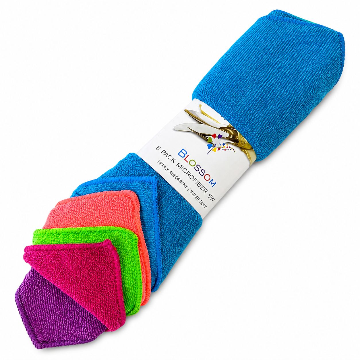 Pack of colorful socks with a visible brand label on a white background
