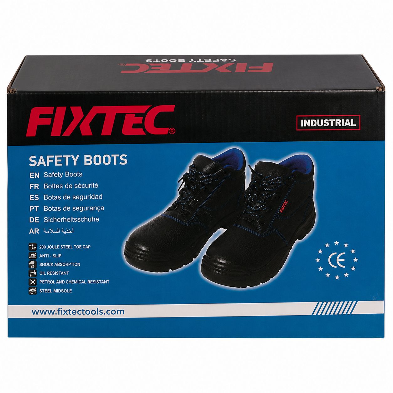 Fixtec UK 8 Industrial Safty Boots Steel Cap