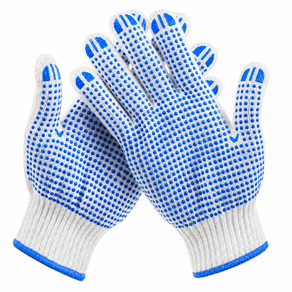 Fixtec Industrial Knitted And PVC Dotted Gloves