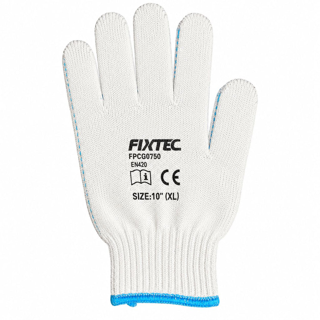 Fixtec Industrial Knitted And PVC Dotted Gloves