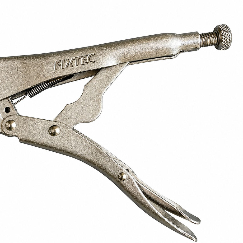 Metal clamping tool with 'FIXTEC' branding on a white background