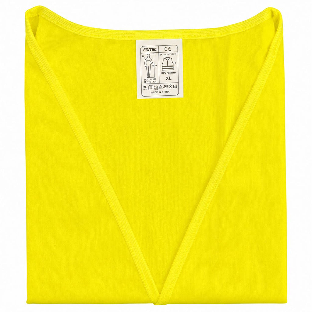 Fixtec XL Industrial Reflective Vest Yellow