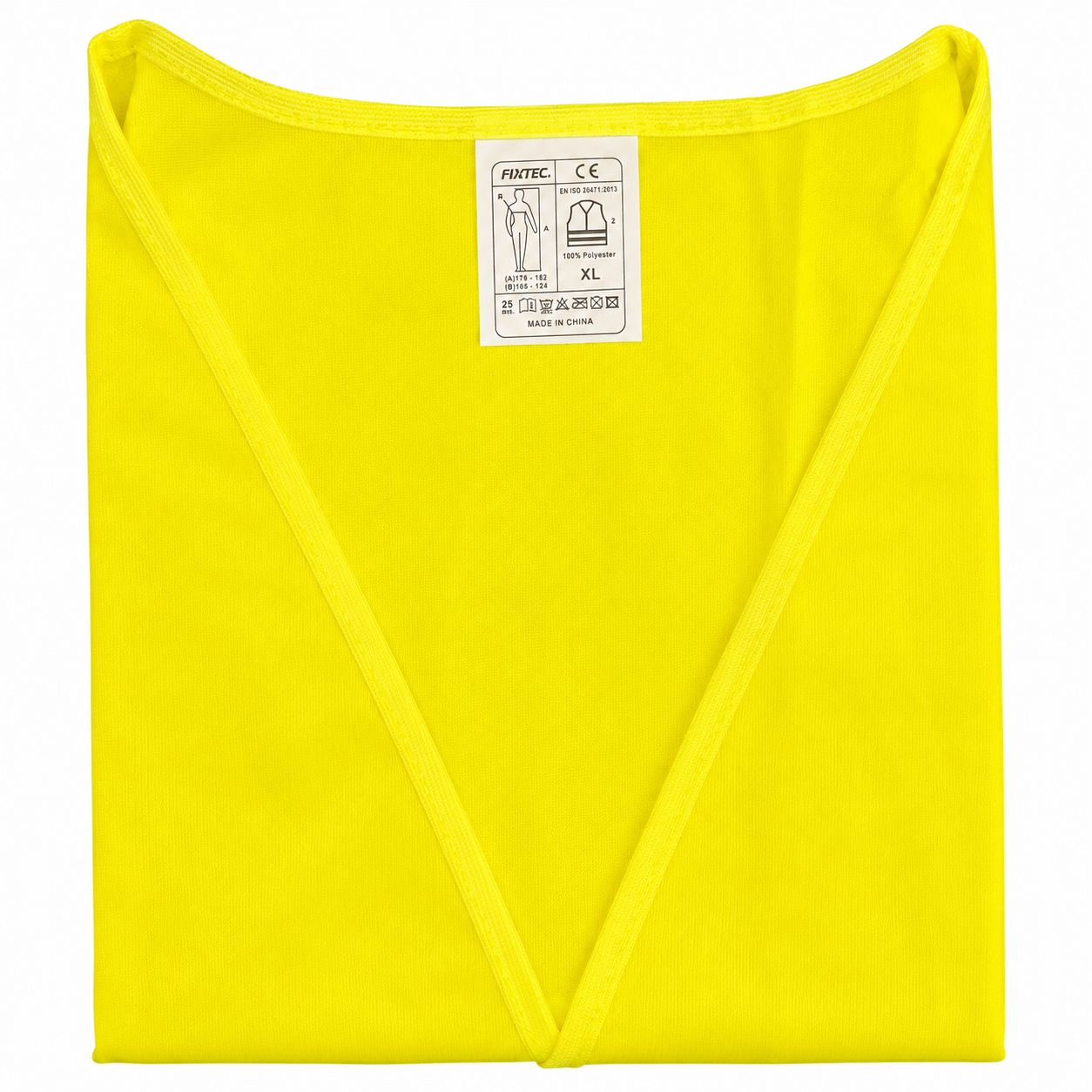 Fixtec XL Industrial Reflective Vest Yellow