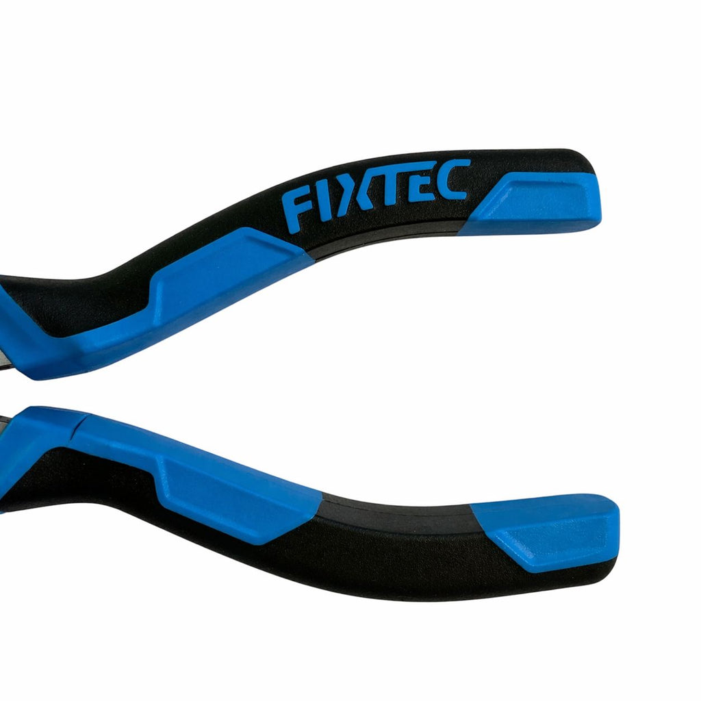 Pair of blue and black pliers with 'Fixtec' branding on a white background