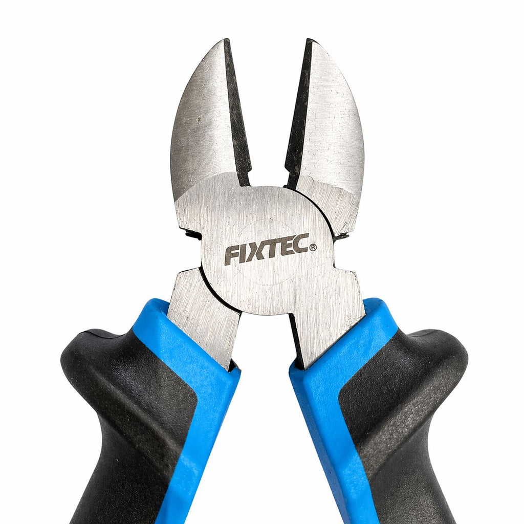 Pair of pliers with blue and black handles on a white background, featuring the Fixtec brand.
