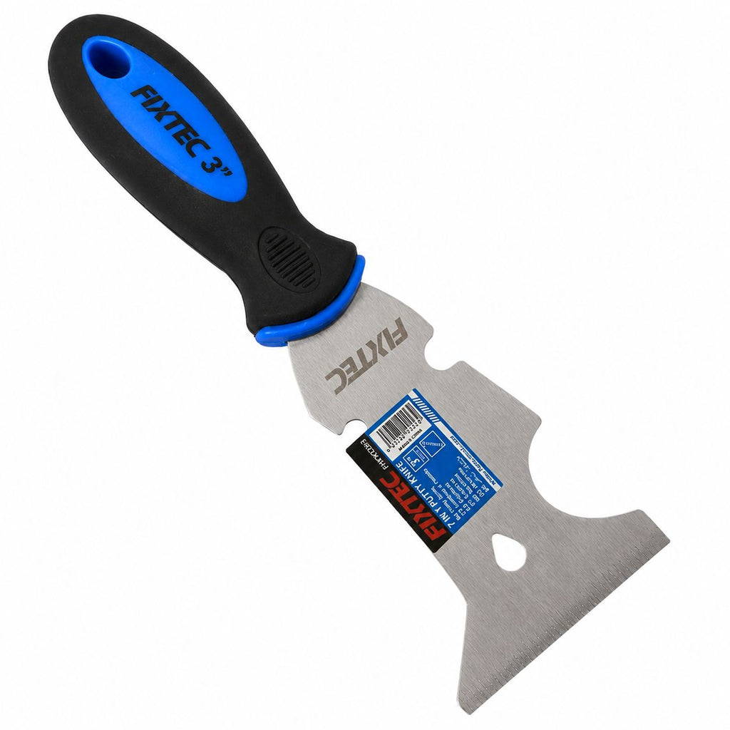 Fixtec 3-inch putty knife on a white background