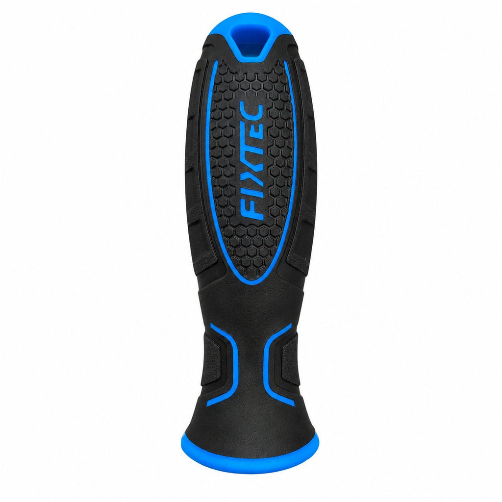 Black and blue screwdriver handle with 'Fixtec' branding on a white background