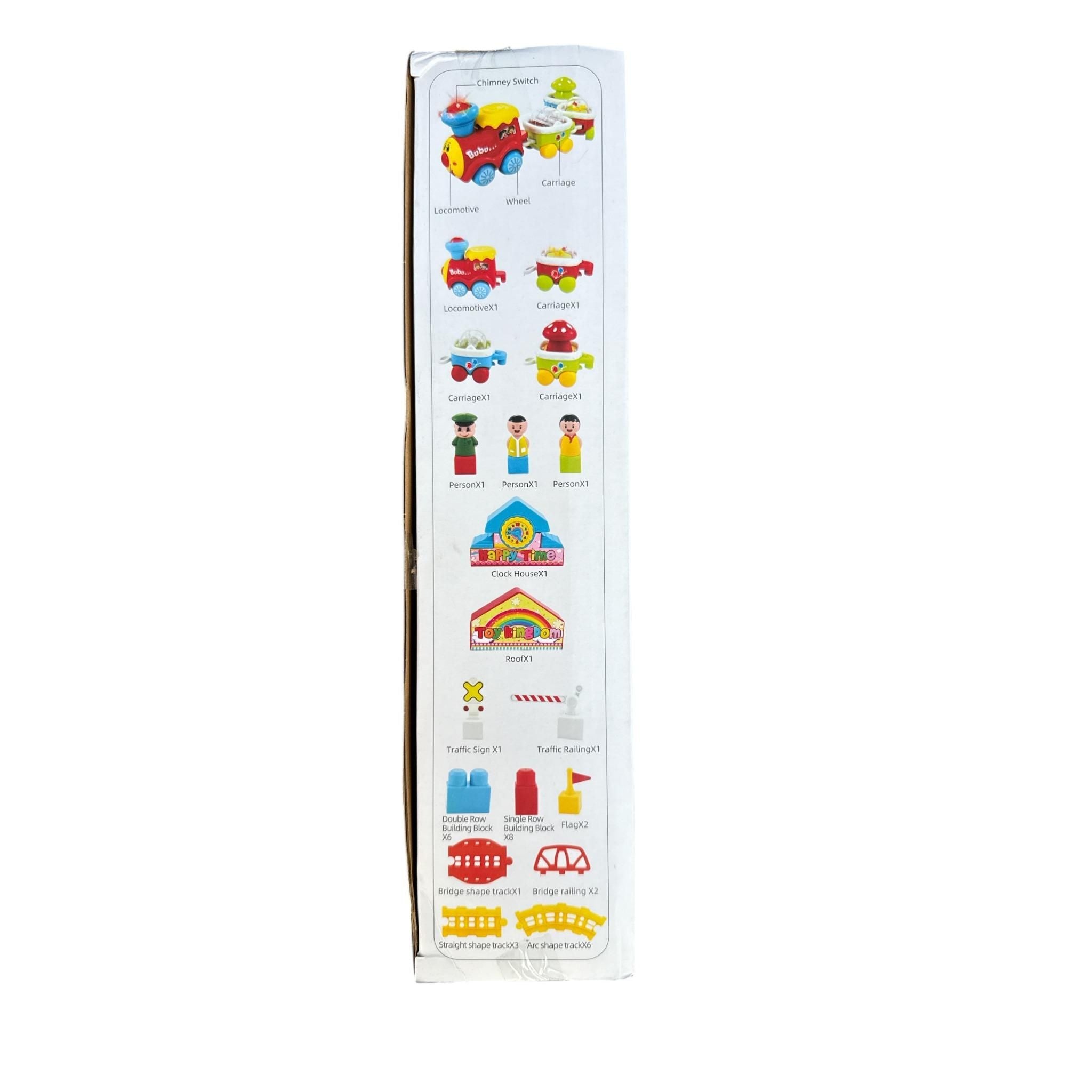 Children's growth chart with colorful illustrations on a white background