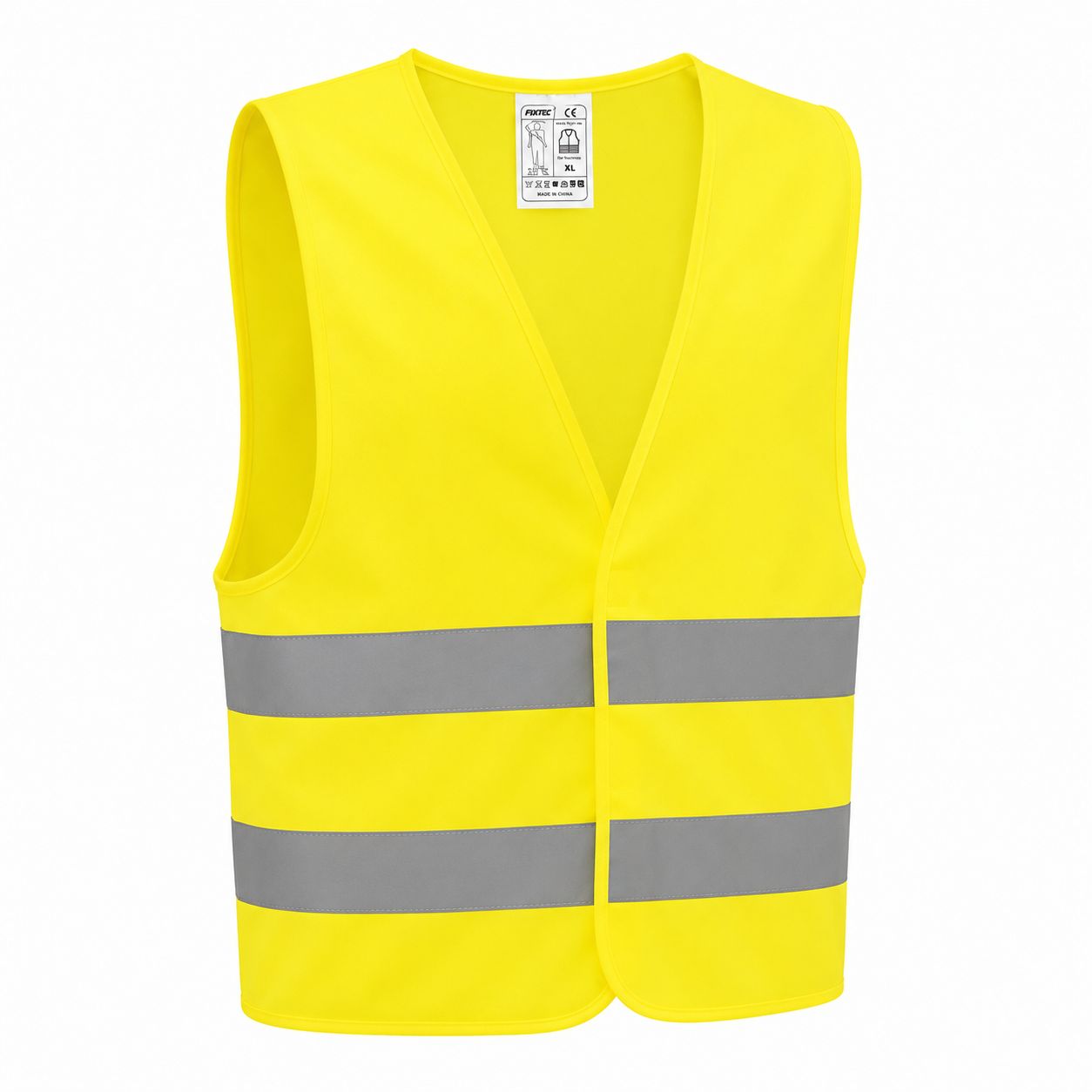 Fixtec XL Industrial Reflective Vest Yellow