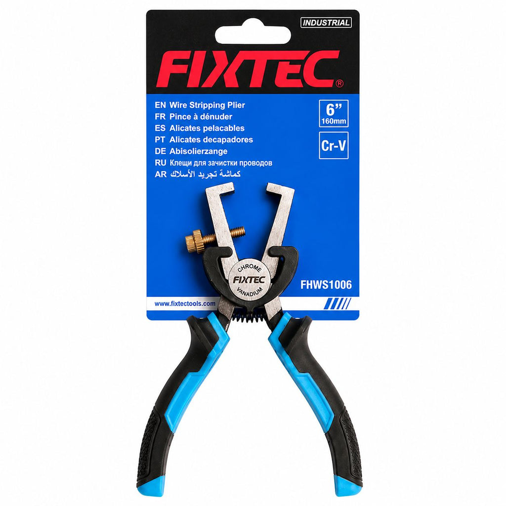 Fixtec wire stripping plier on a white background